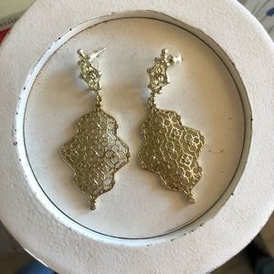 Kendra Scott gold earrings